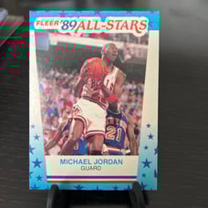 Michael Jordan 1989 Fleer All Stars Card #3