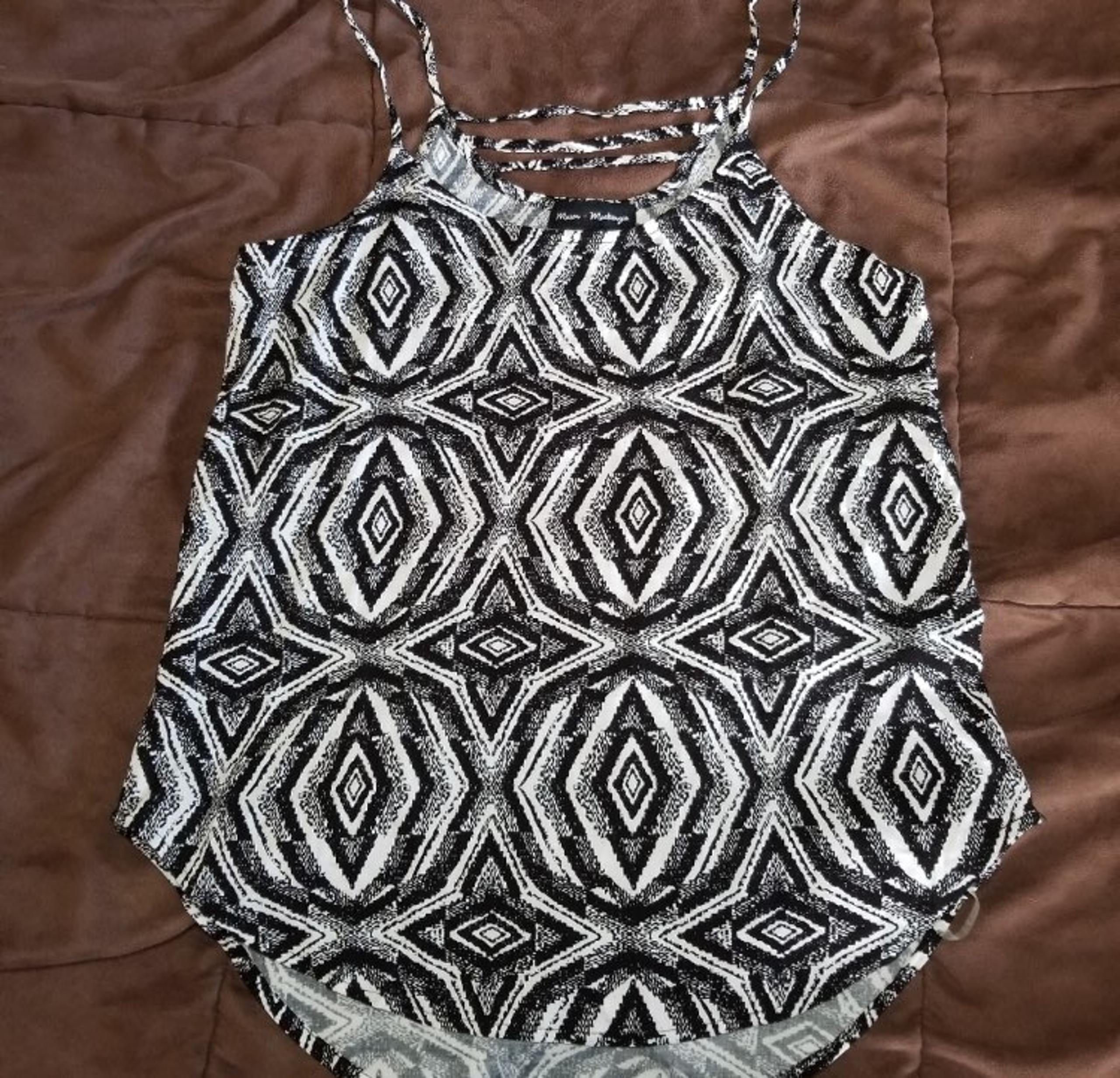 Flowy spaghetti top