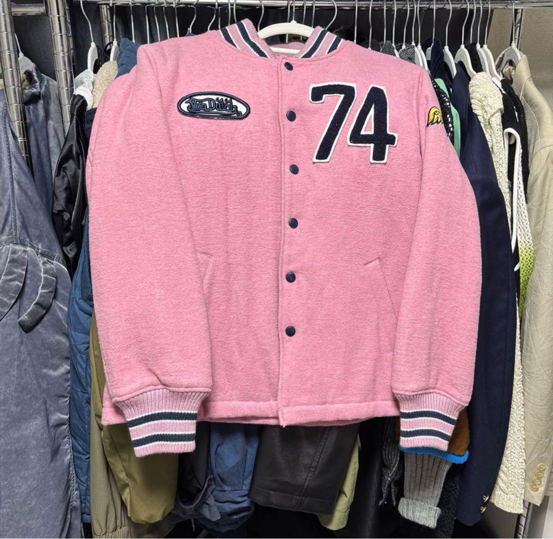 Von Dutch Pink Varsity Jacket