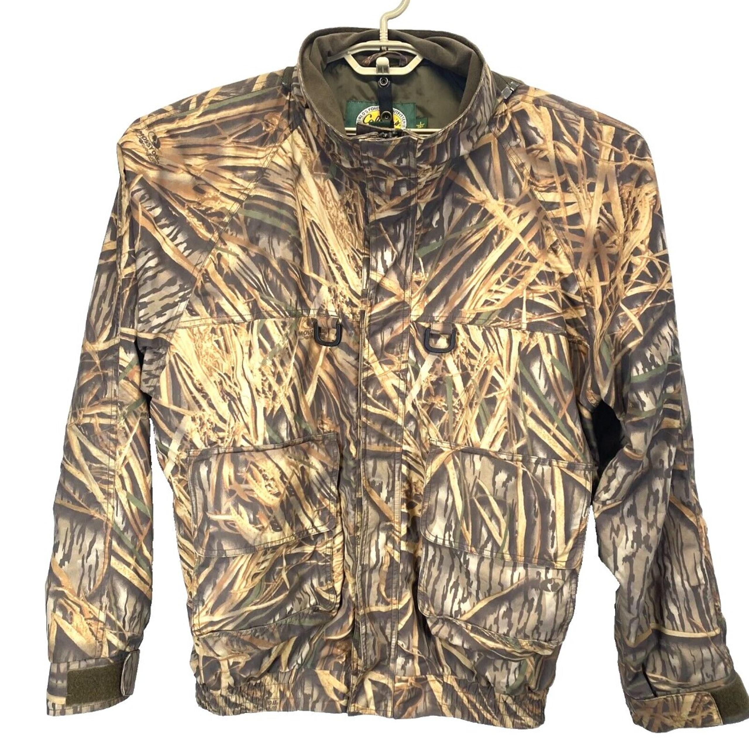 Cabela's Men's Gore-Tex Jacket SZ L Tall Mossy Oak Breakup Camo Removeable Hood