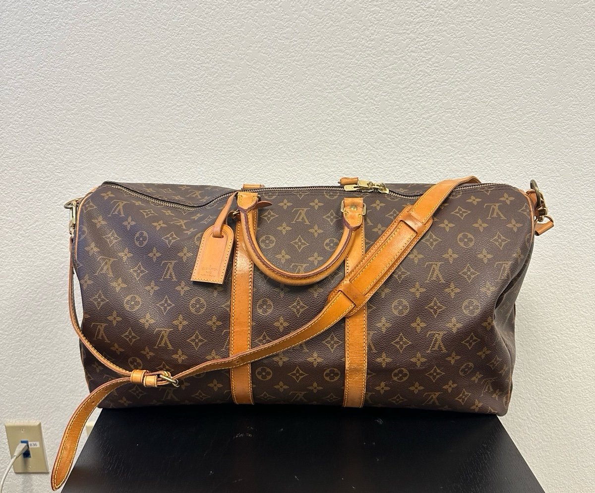 Louis Vuitton Keepall Bandoulière 55 Brown Luggage