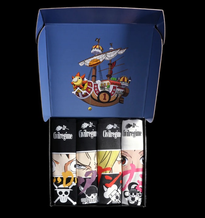 ONE PIECE 199X TEE "BOX SET" IN BLACK