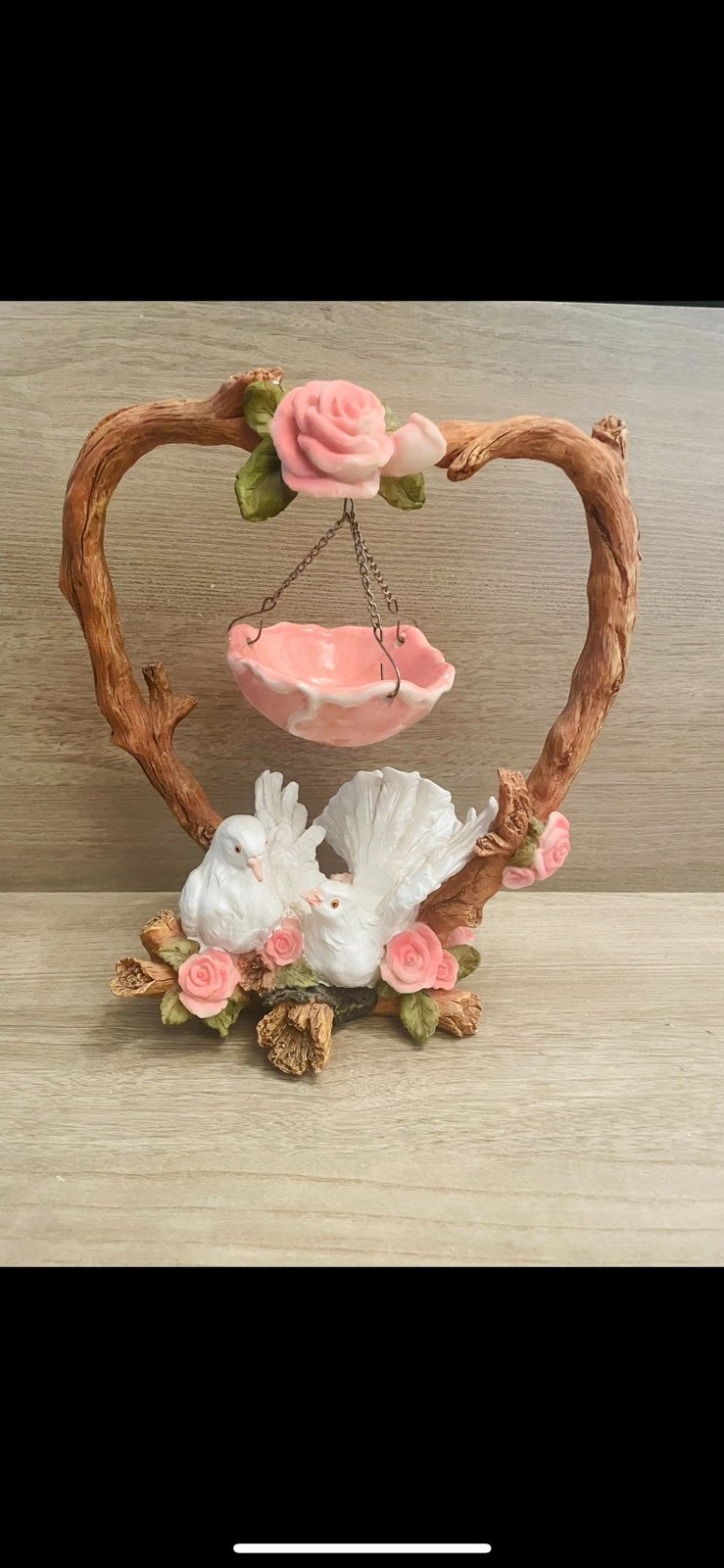 Love Doves Floral Tree Tart Warmer