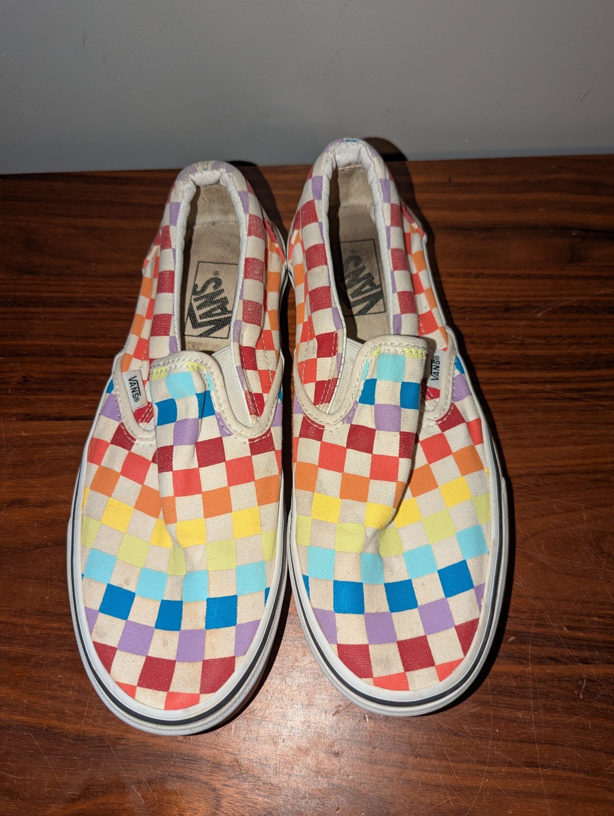 Size 9.5F/8M - VANS Classic 500714 Slip-On Multicoloured