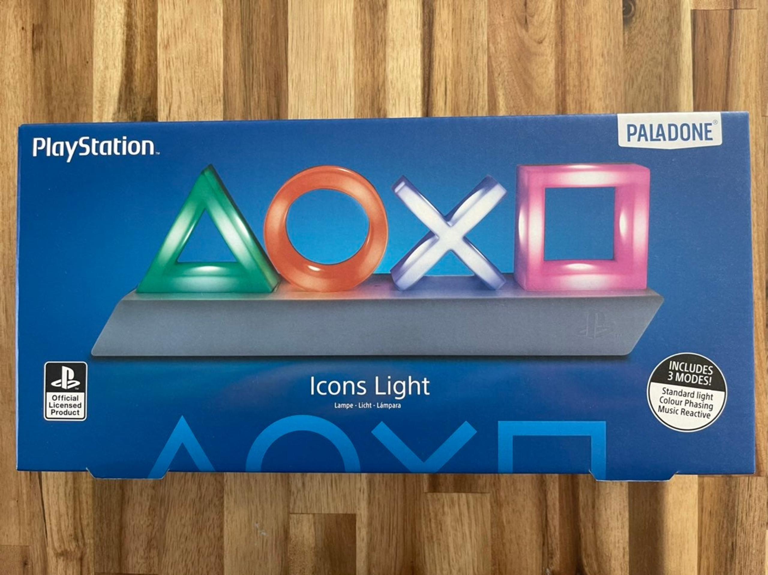 Paladone PlayStation Icons Light With 3 Light Modes And Music Reactive Lighting. - Paladone Products