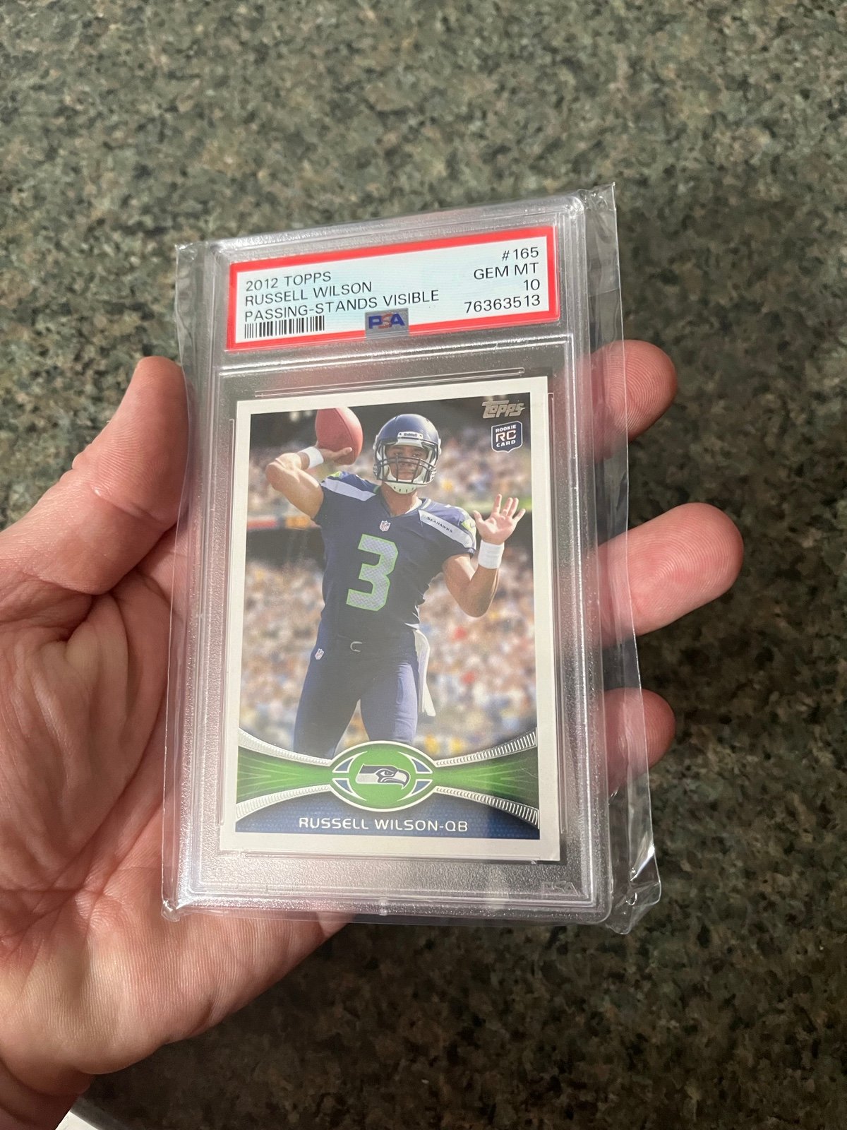 2012 Topps Russell Wilson Gem Mint Rookie PSA 10 RC Broncos Flawless