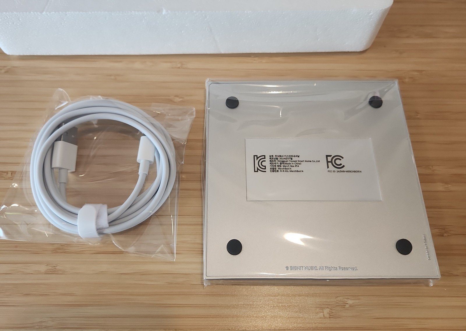 BTS Merch Box 14 - Jimin Face Wireless Charger and Phone Holder