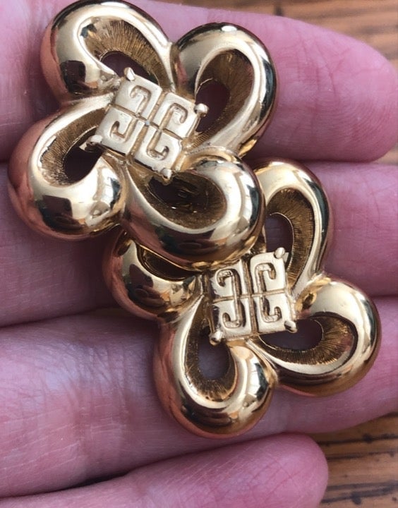 Givenchy Vintage Logo Earrings