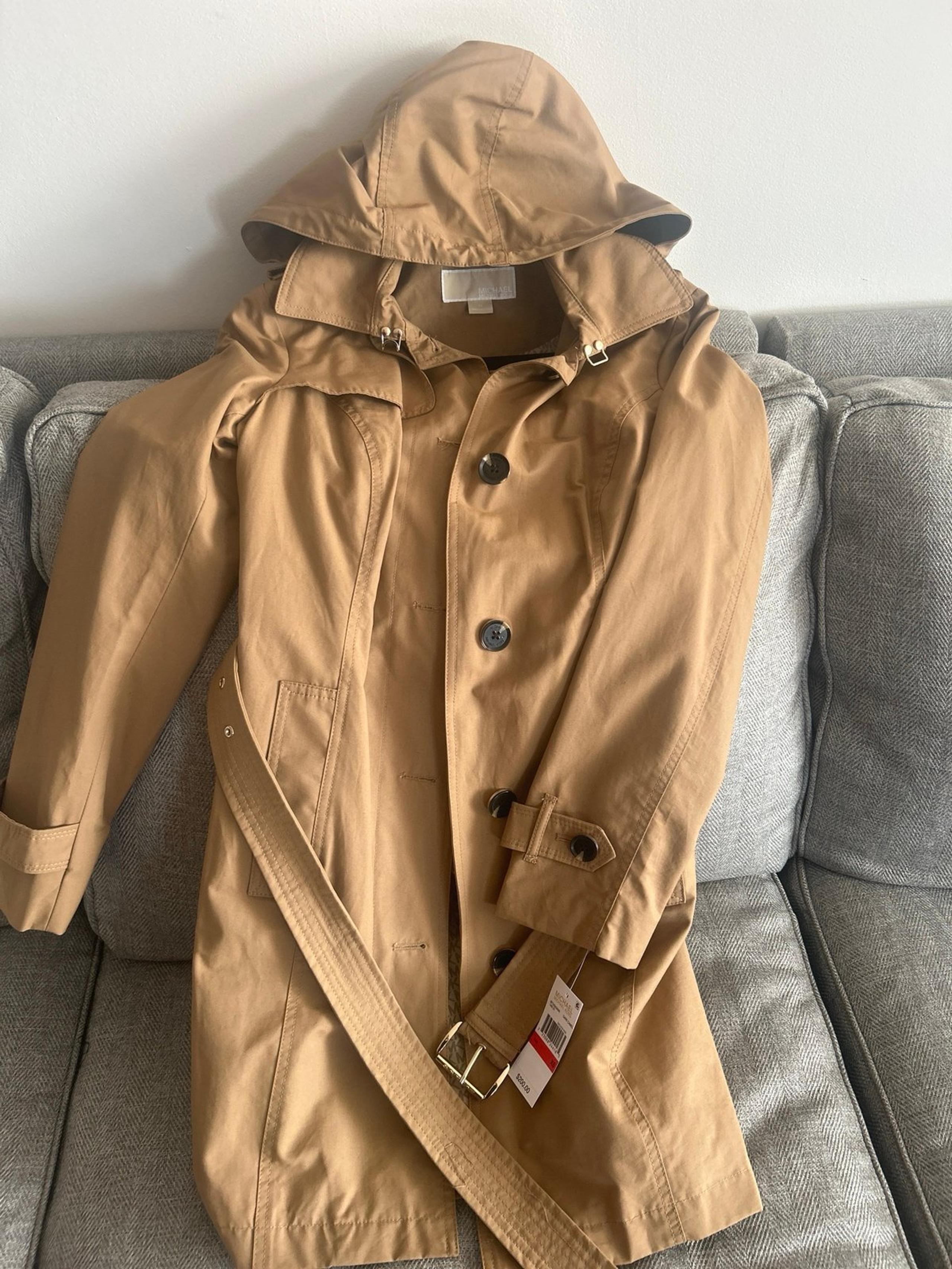 Women Michael Kors Hooded Trench Coat