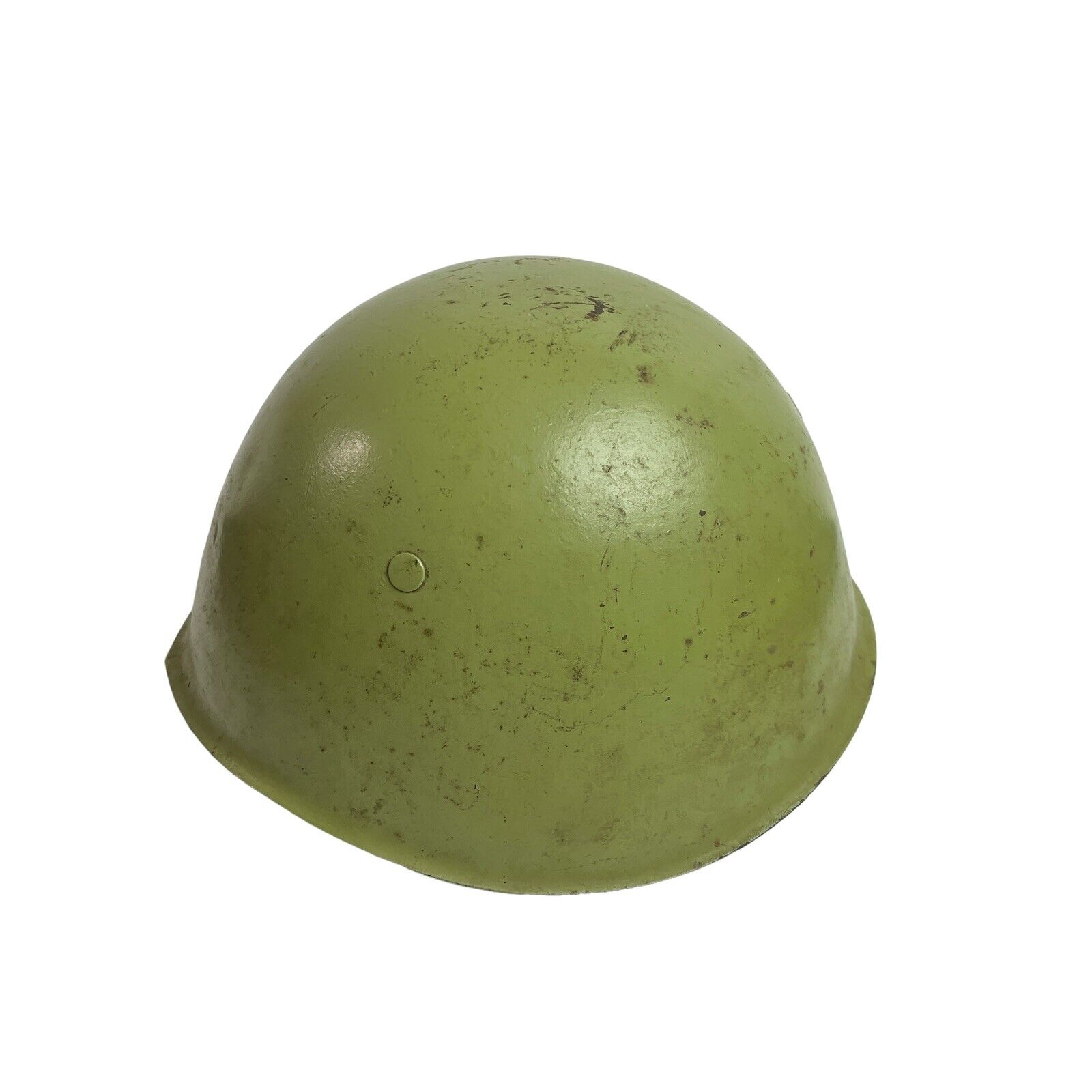 Vintage WWII Green Army Military Metal Combat Helmet