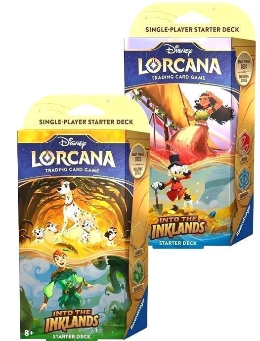 Lorcana Into The Inklands Starter Deck Set Of 2 (Amber & Emerald/Ruby & Sapphire