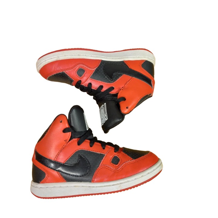 Nike Son Of Force mid GS youth kid red black sneakers size 11c