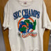 Florida Gators 1991 Chomps Vintage Single Stitch T Shirt XL - (2 small holes)