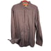 ROBERT GRAHAM Cotton Button Front Dress Casual Shirt Long Sleeve Brown Mens XL