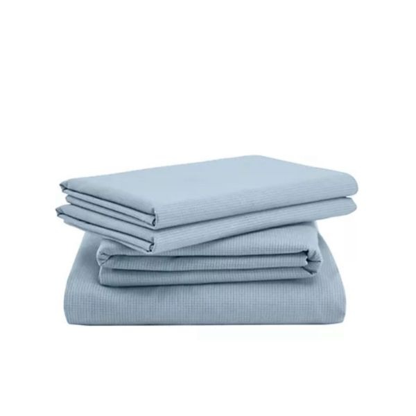 Tempur-Pedic ProAir California King Flat Sheet Two Pillowcases NO FITTED Blue