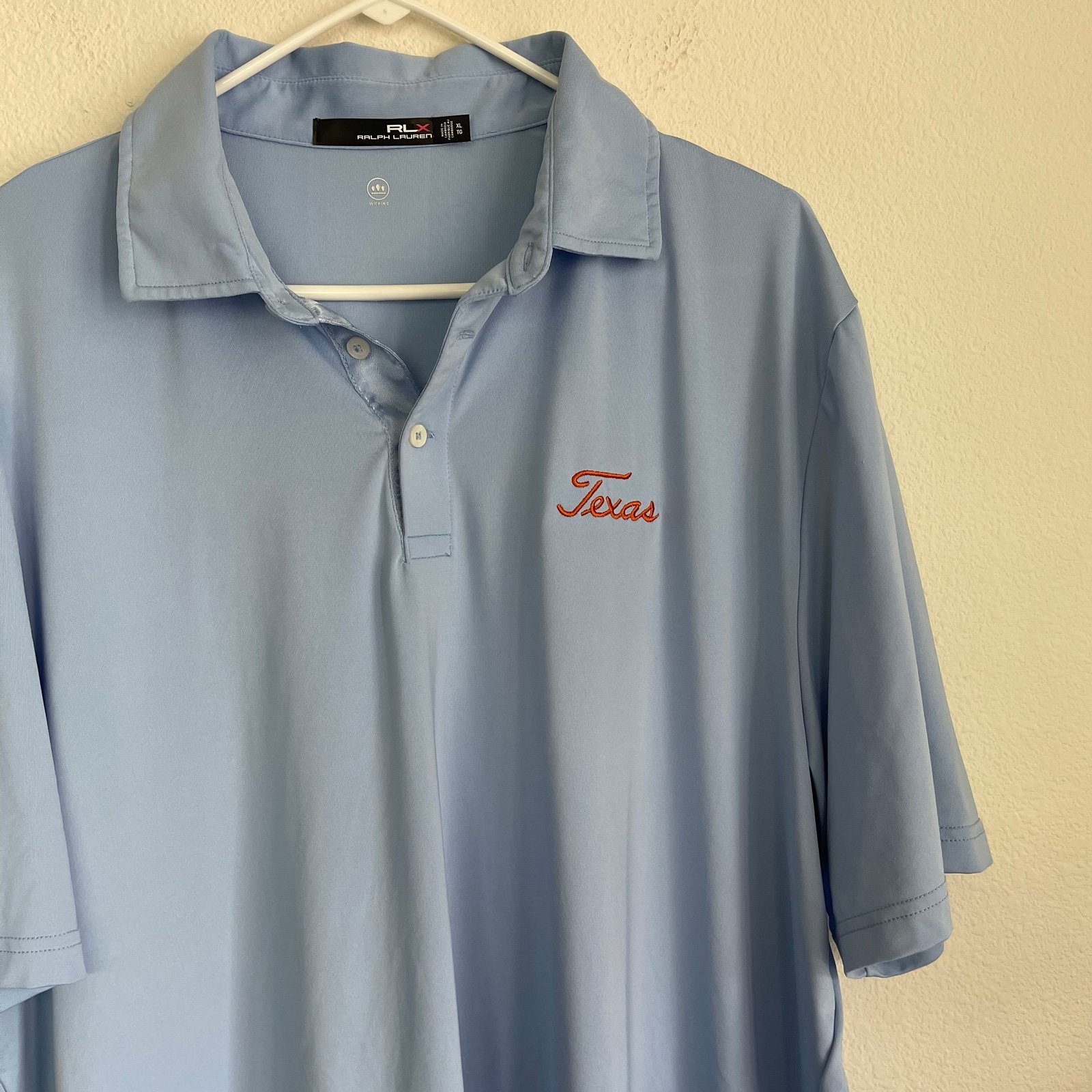 RLX Ralph Lauren Texas UT Short Sleeve Stretch Performance Golf Polo