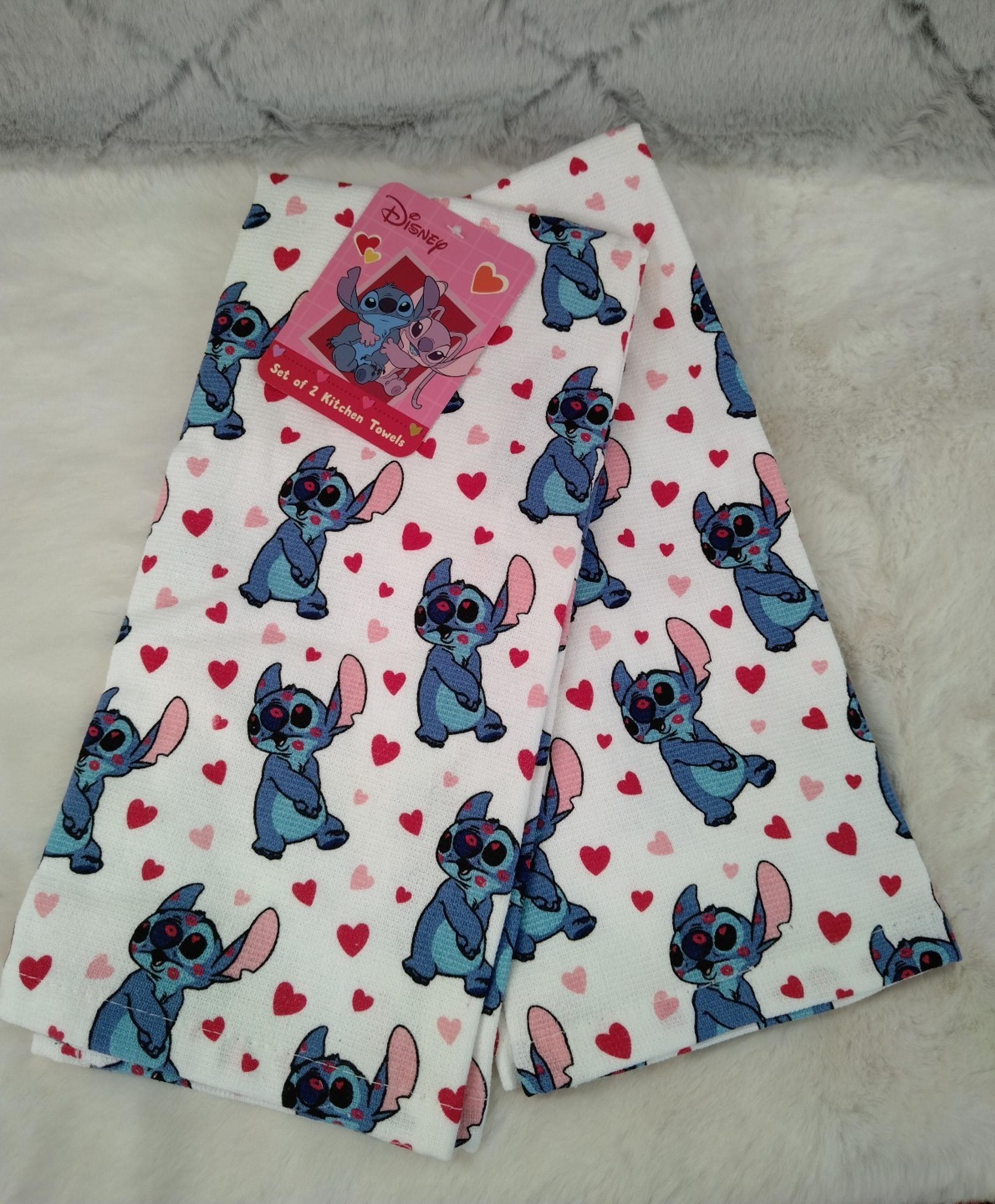 Disney Valentine's Stitch Kitchen Towel Set