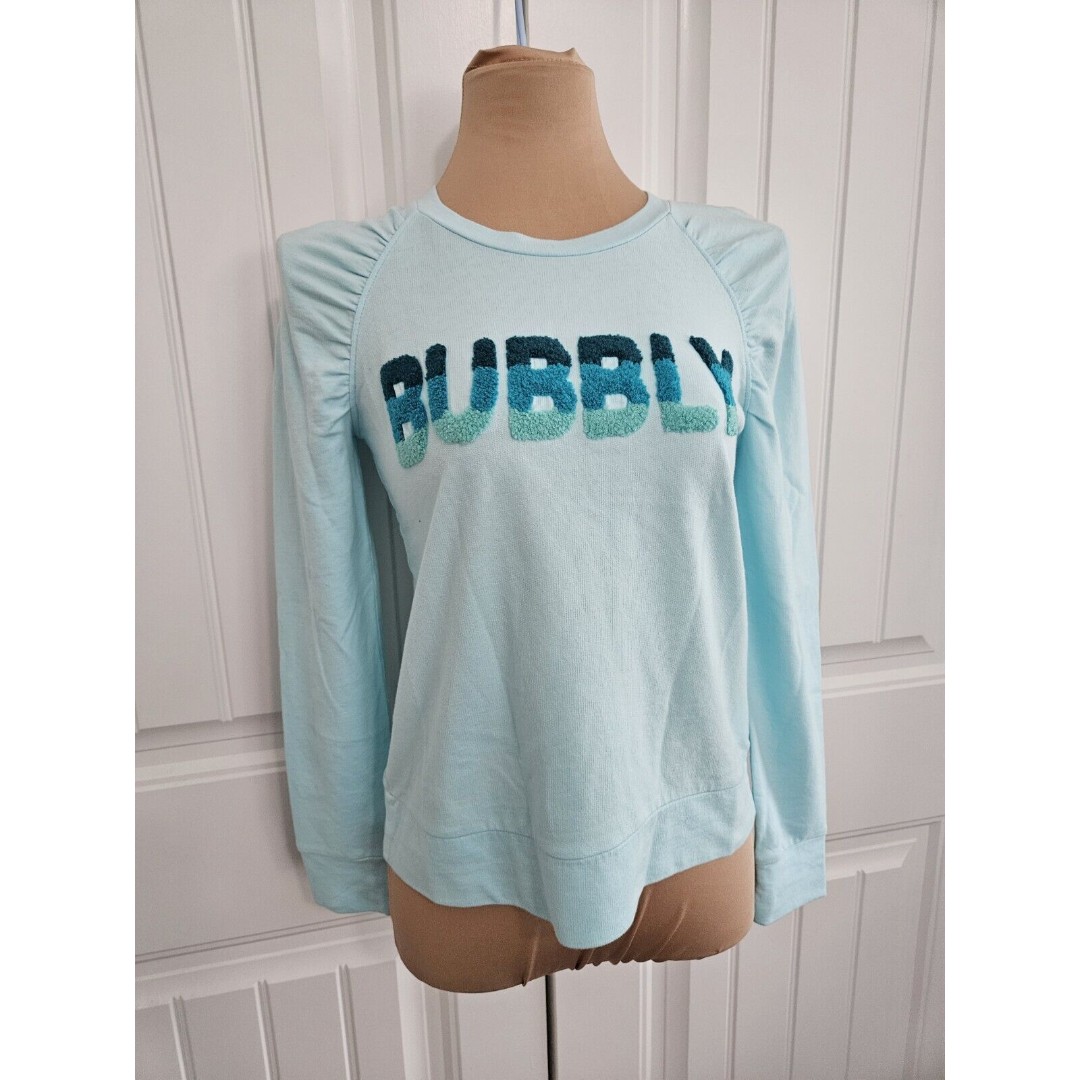 Lilly Pulitzer Bubbly Aquamarine Longsleeve Top Size XS NWT