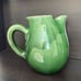 Antique French Redware Pottery Pitcher Jug 4 Cups Green Glaze Cliousclat, France