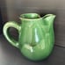 Antique French Redware Pottery Pitcher Jug 4 Cups Green Glaze Cliousclat, France