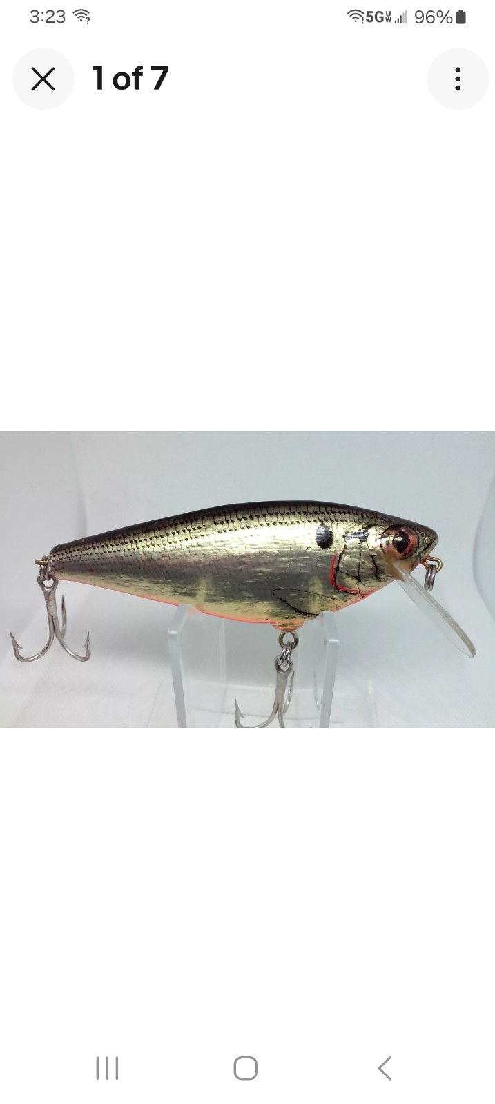 Bagley Small Fry Shallow Monster Shad Flash Black on Gold/Org FBGOB Fishing Lure
