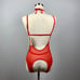 Red Lace Teddy Bodysuit w/ Choker