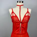 Red Lace Teddy Bodysuit w/ Choker