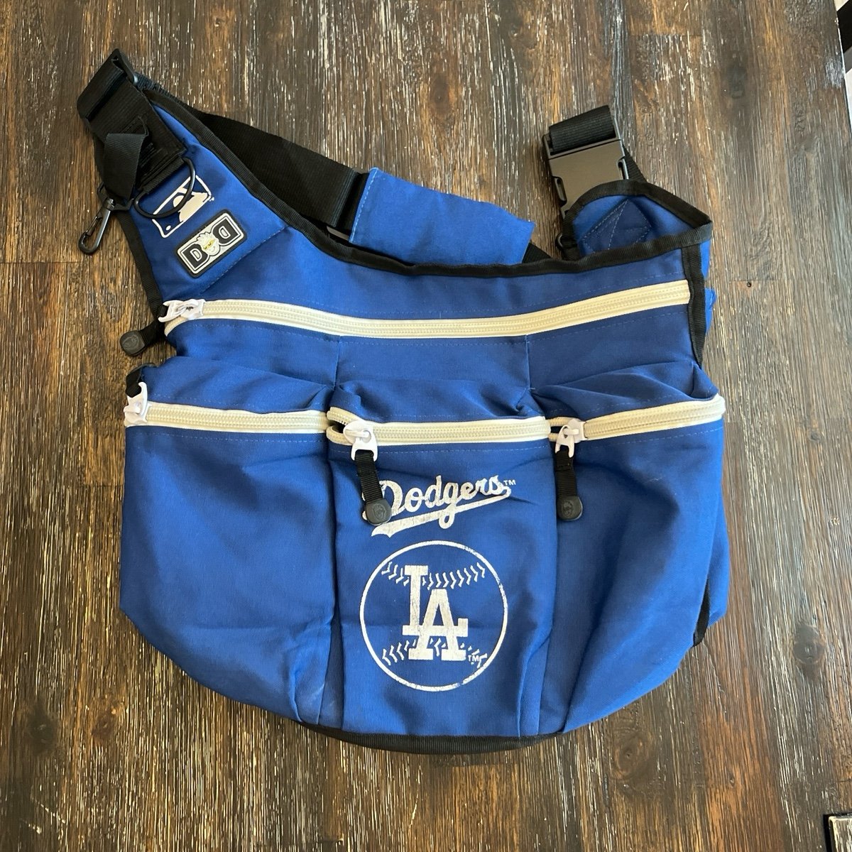 Dodgers Diaper Dude Messenger Daddy Diaper Bag Blue Black White