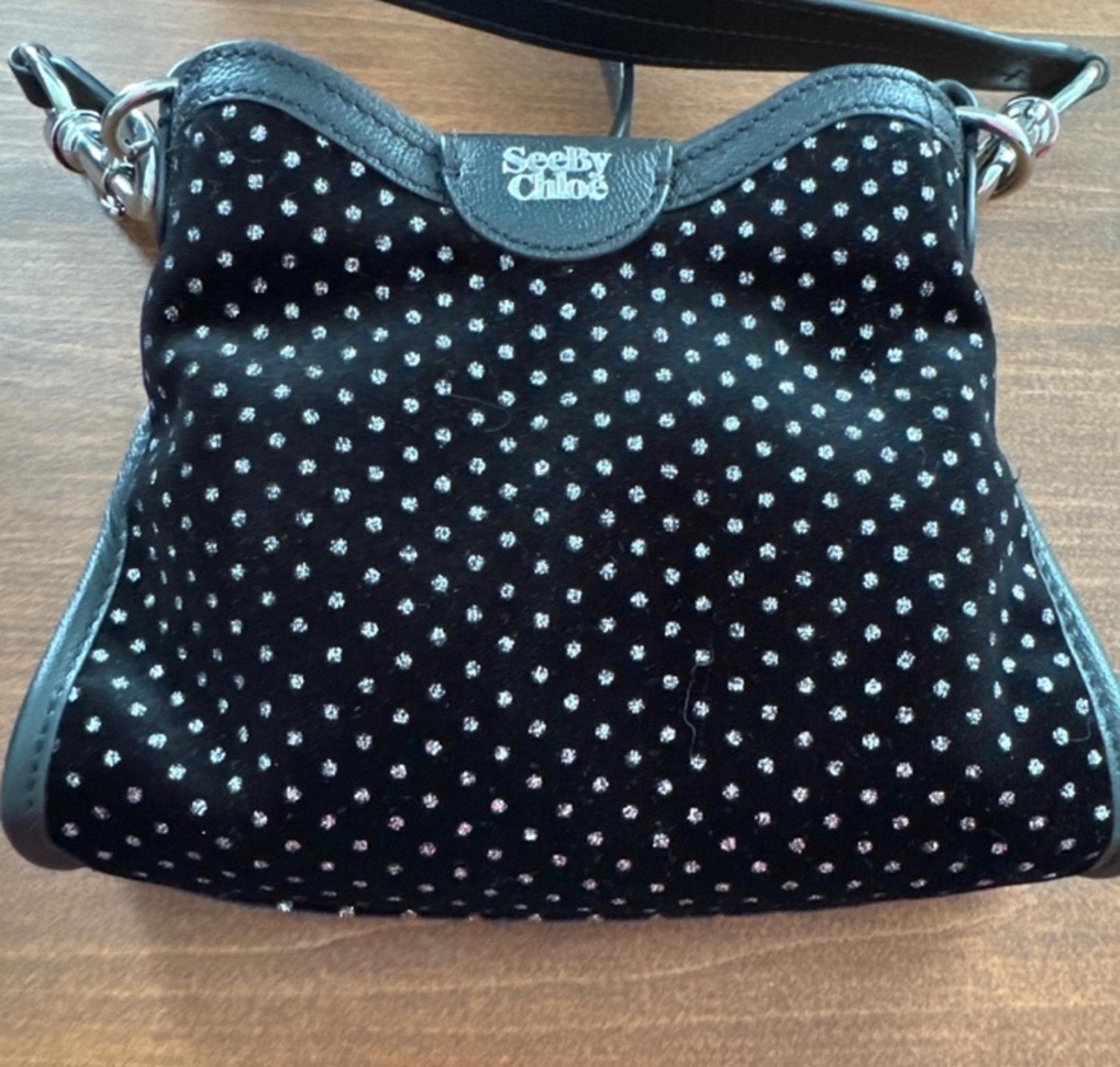 MSRP $425 See By Chloé Joan Leather Shoulder Bag Women's Black