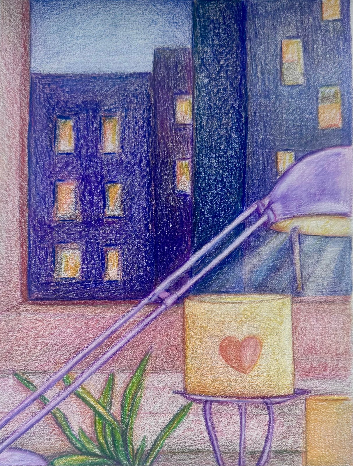NEW Handmade Hand Crafted Pencil Drawing Original Artwork Home Decor Art Love