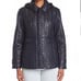 Kate Spade Navy Blue Herringbone Quilted Hood Puffer Jacket
