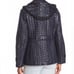 Kate Spade Navy Blue Herringbone Quilted Hood Puffer Jacket