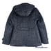 Kate Spade Navy Blue Herringbone Quilted Hood Puffer Jacket