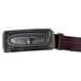 Nine West Belt Sz M Brown Braided Leather Silver Western Longhorn Buckle BOHO