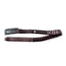 Nine West Belt Sz M Brown Braided Leather Silver Western Longhorn Buckle BOHO