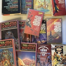 Lot of 13 DAW Annual World's Best SF Mixed HC and PB