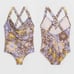 NWT 128 Alana Gunn Willandra Anthropologie One-Piece Floral Swimsuit Size S