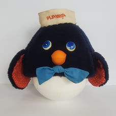 Vintage Playskool Rolling Chiming Sailor Penguin 1977 Baby Child Toy