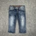 Rock Revival Jeans Womens Size 28 Blue Johanna Capri