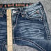 Rock Revival Jeans Womens Size 28 Blue Johanna Capri