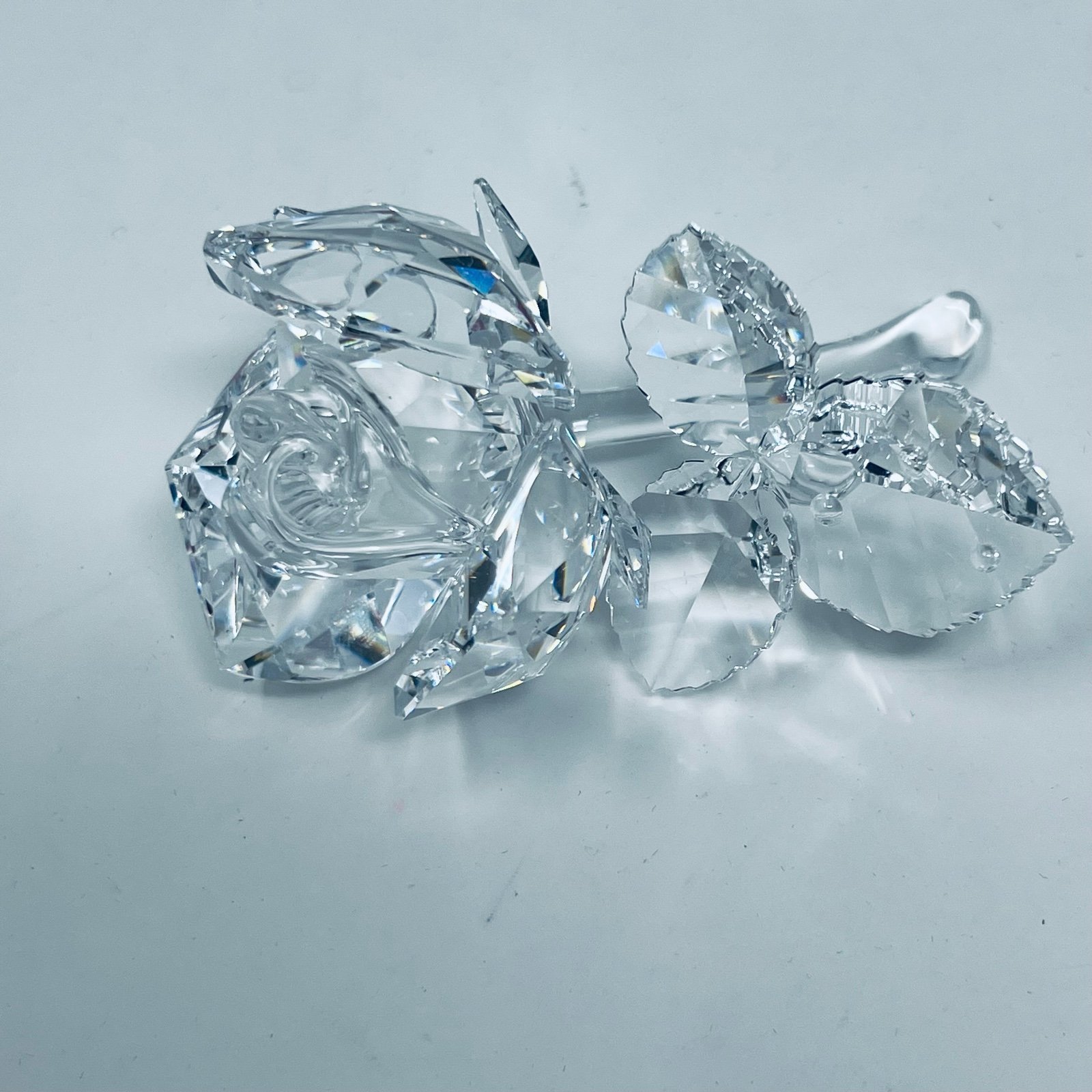 Swarovski Rose With Dew Drop Figurine