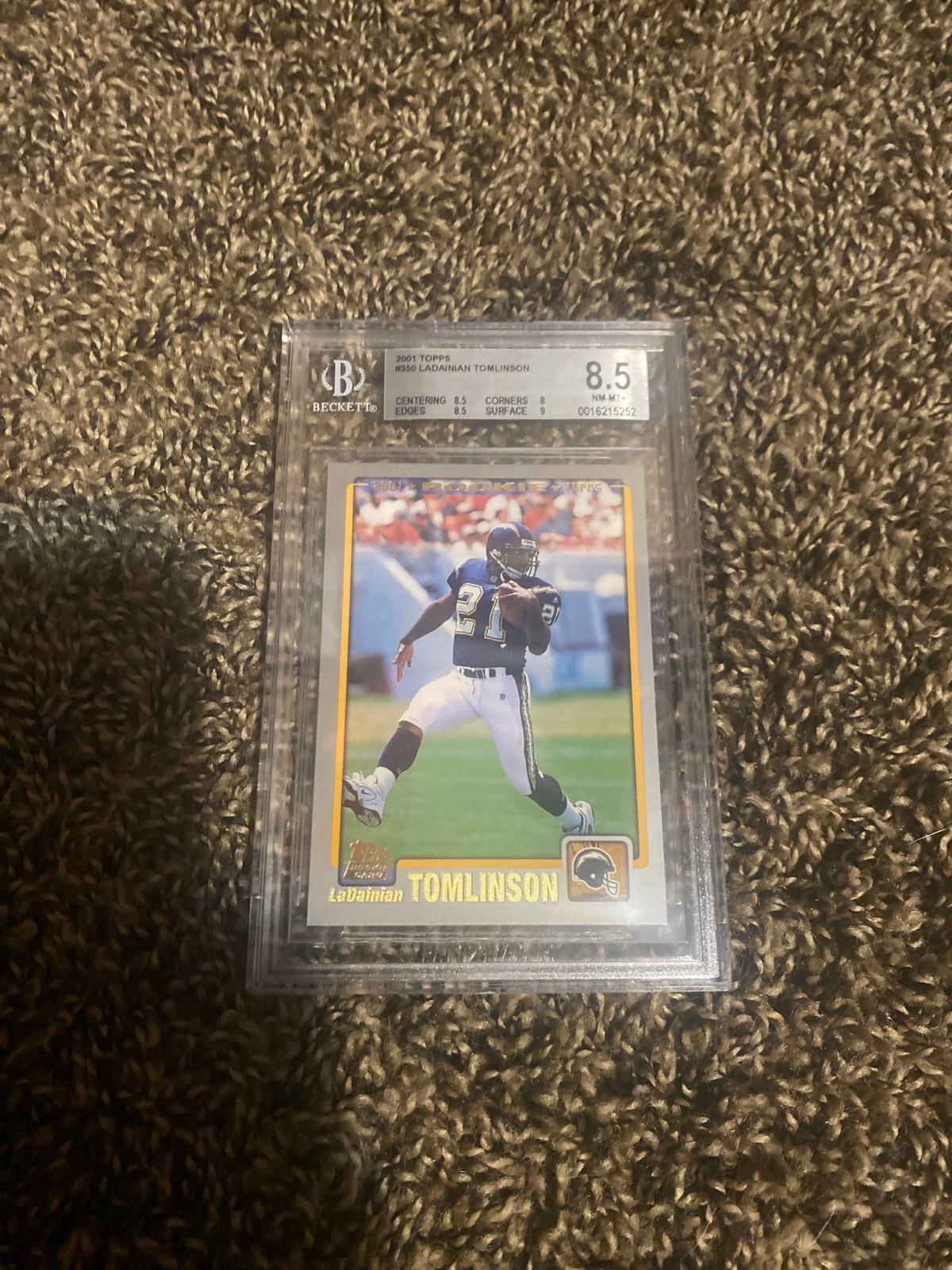 Graded LaDainian Tomlinson Rookie card