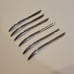 Vintage ZYLCO Electro Edge Saladmaster 400 Set of 6 Knives Felt-Lined Wood Box