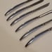 Vintage ZYLCO Electro Edge Saladmaster 400 Set of 6 Knives Felt-Lined Wood Box