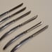 Vintage ZYLCO Electro Edge Saladmaster 400 Set of 6 Knives Felt-Lined Wood Box