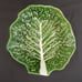 Vintage Portuguese Majolica Green Cabbage Leaf Ware Large 11 Serving/Salad Bowl