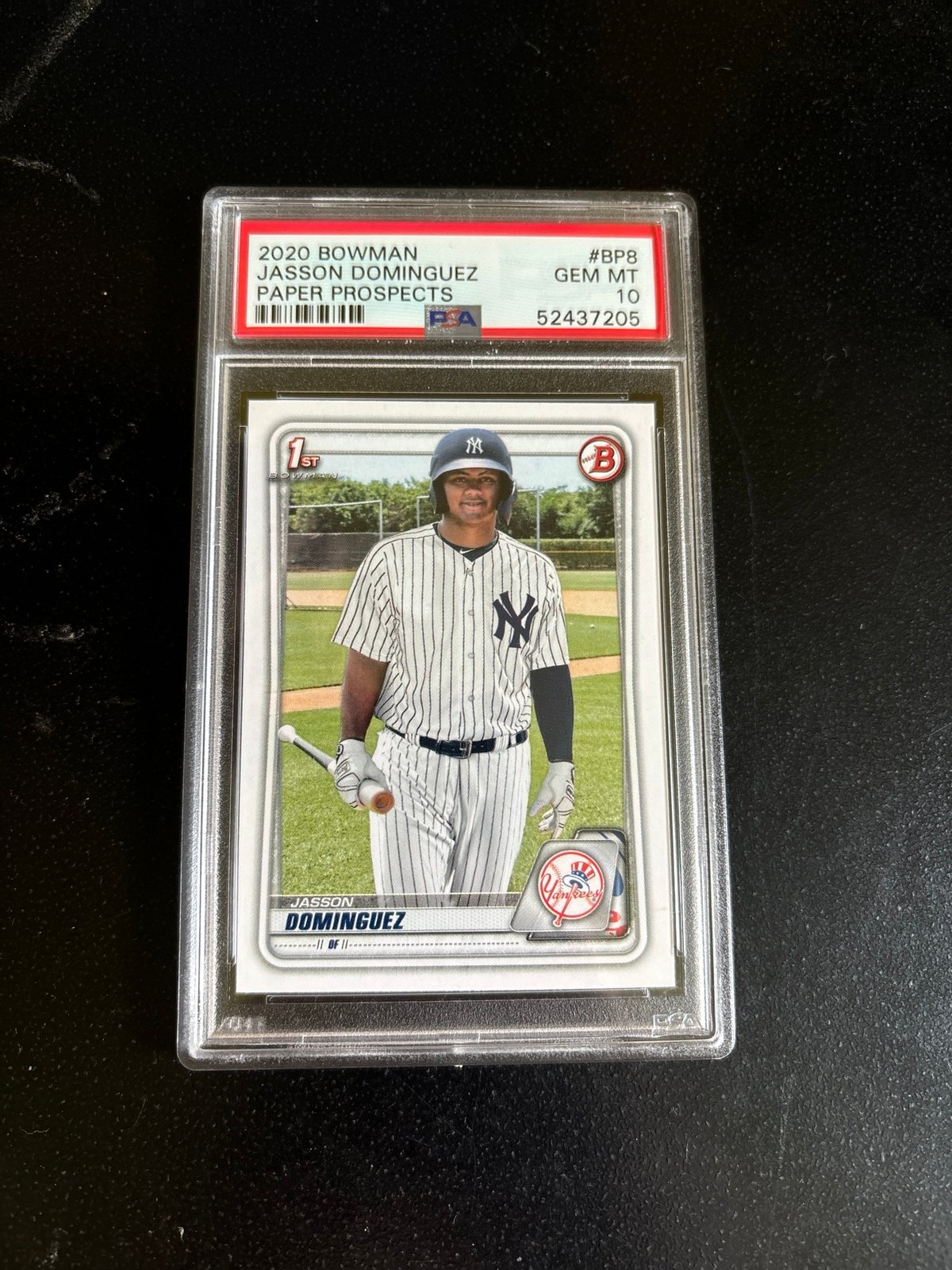 JASSON DOMINGUEZ 2020 Bowman PAPER #BP8 1ST ROOKIE NEW YORK YANKEES PSA 10 MINT