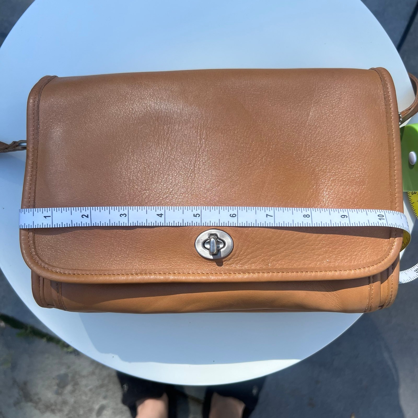 COACH Vintage 9812 Real Leather Ridgefield Saddle Bag
