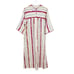 Vintage Keyloun for Neiman Marcus Multicolor Stripe Caftan House Dress Robe S