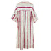 Vintage Keyloun for Neiman Marcus Multicolor Stripe Caftan House Dress Robe S